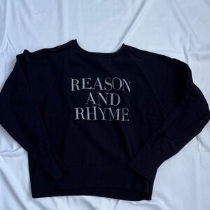 Navy Blue reason and Rhyme sweater m guc by global works